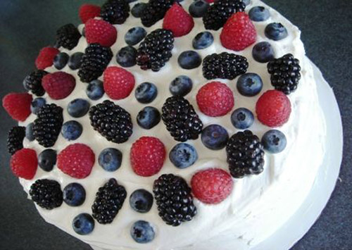 сметанник с фруктами